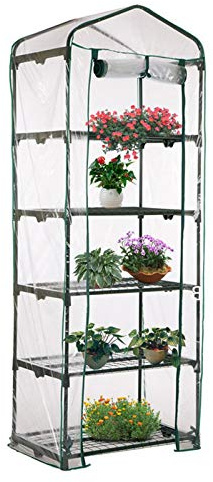Gewächshaus - Foliengewächshaus, Balkon-Gewächshaus, Begehbares Gartenhäuschen, PVC-Folie, Schützt Pflanzen Vor Kälte, Für Garten Zur Aufzucht (ohne Eisenrahmen)