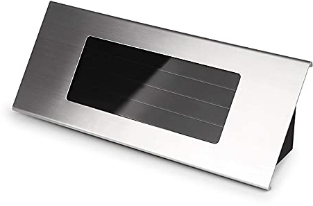 Powstro Verdelif Solar Doorplate Number Light, Stainless Steel LED House Front Door Numbers Outdoor Wall Plaque Lamp for Home, Garden and Yard
