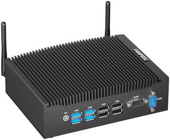 FANPEEC Industriel Mini PC Fanless Core i5-8350U 16Go DDR4 RAM 256Go M.2 SSD