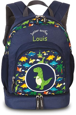 minimutz Personalisierter Kinderrucksack Jungen Mädchen | Personalisiert mit eigenem Namen | Freizeitrucksack Wanderrucksack Kinder | Junior Active