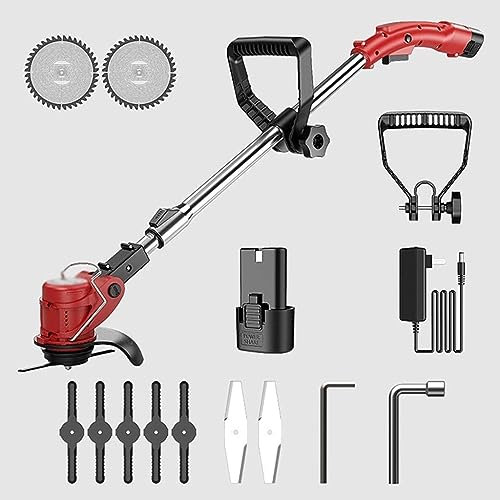 HYQHYX desbrozadora bateria Cortadora de Cable inalámbrica, cortadora de césped eléctrica pequeña para el hogar, multifunción Yuanlin