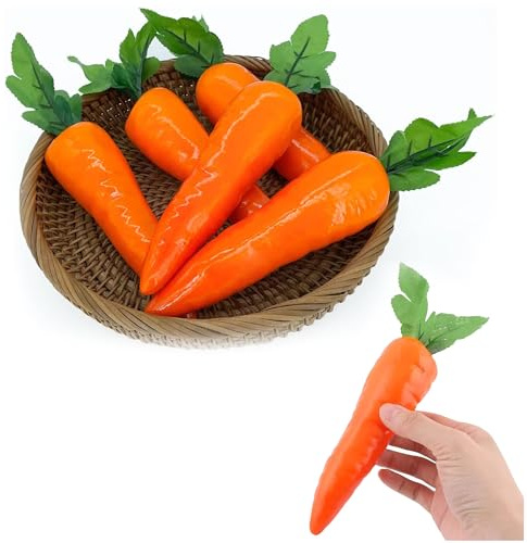 Hezhou Zanahorias artificiales de espuma para decoración de Pascua - para el hogar, la cocina, fiestas, festivales, fotografía (5)