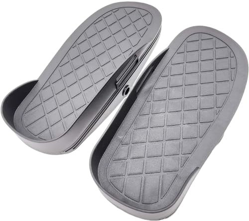Generisch Rudergerät, Fußpedal, Fitnessgeräte, Zubehör, Ersatz für Indoor-Ruderer, strukturierte Oberfläche, 30 x 13 cm, 1 Paar