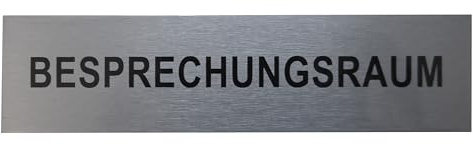 Alu Schild Besprechungsraum