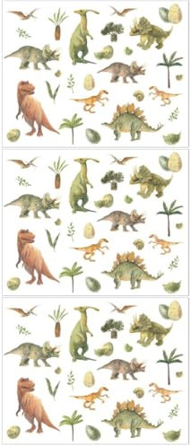 HOMSFOU 3 Sätze Wandtattoo Dinosaurier Tier-diy-tapete Heimdekoration Baum Kindertapete Gefälscht Wiederverwendbar Aufkleber Ästhetisch Wandtattoos Mit Weißem Hai Wandtattoo Pvc