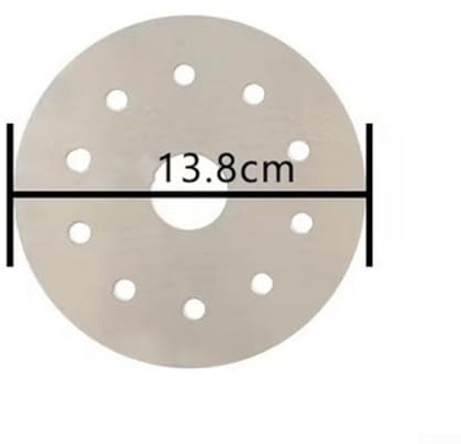 Disco adattatore per stufa a induzione, piastra termica in acciaio inox per una conduzione efficiente del calore (13,8 cm)