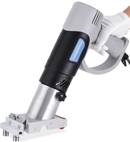 YUCHENGTECH Encoladora de Cantos Manual Portátil 50-600℃ Ajustable | Encoladora de Cantos Termofusible para 0-60 mm Cinta Tapacantos Adhesiva Termofusible