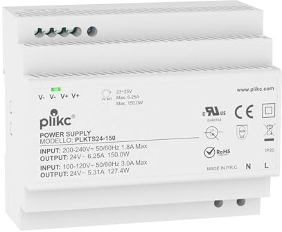 Plikc - Alimentation à découpage modulaire tension réglable (24 Vdc - 6,25 A - 150 W)