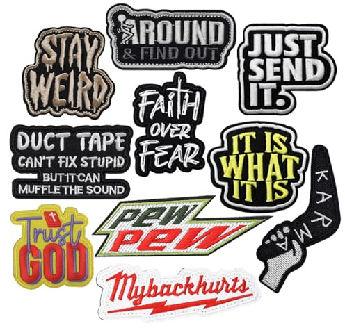 Paquete de 100 parches divertidos de motociclista, con gancho y bucle, táctico, moral, divertido, bordado para ropa, chaquetas, mochila, sombrero, chaleco, uniformes, tácticos, militares