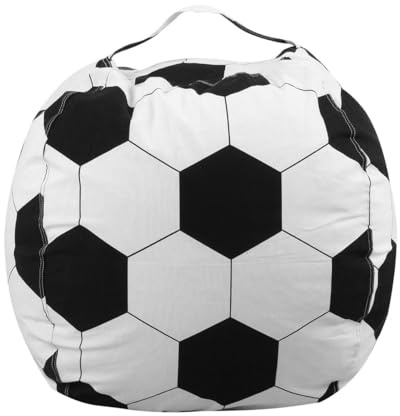 Hoite Sitzsack-Bezüge Mit Fußballmotiv, Ohne Füllung, Sitzsack-Bezug Für Sessel Für Erwachsene, Große Aufbewahrung Von Stofftieren