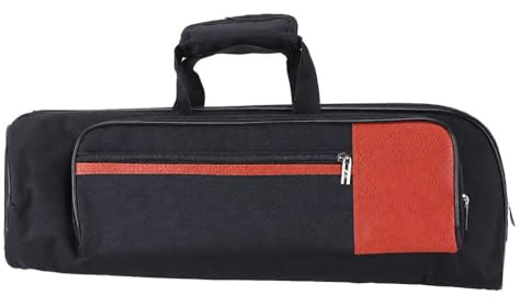 600D Oxford Trumpet Case with Adjustable Shoulder Strap 15mm Thicken Padded Foam Water- Bag Pocket for Instrument Transport and Carrying