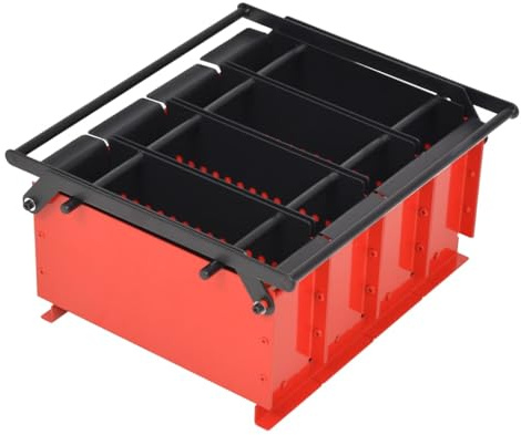 Genérico Briquetadora de Papel Acero Negro y Rojo 38x31x18 cm,Casa y jardín,Accesorios para hornos de leña y chimeneas,Herramientas para chimeneas,Rojo,9.4 kg,142922