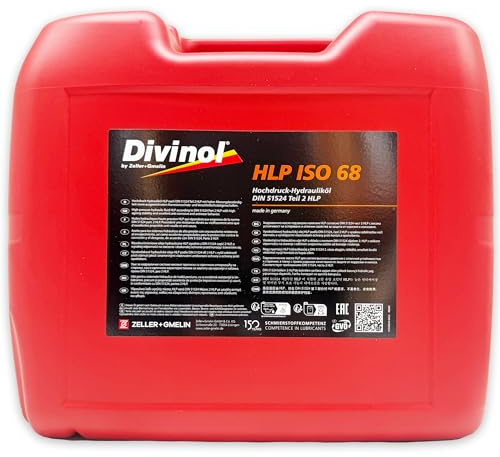 Divinol HLP 68 | 20 L | Hydrauliköl | DIN 51524-2 HLP | ISO VG 68 | (48880) | Hochdruck Hydrauliköl für Hydraulikanlagen Maschinen Industrie – Verschleißschutz Öl | mit Trichter
