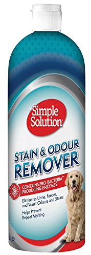 Simple Solution Hundeflecken- und Geruchsentferner | Enzymatischer Reiniger mit Pro-Bakterien Reinigungskraft - 1 Liter