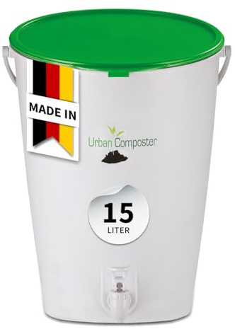 GARANTIA Urban komposthink 15 L grön, inkl. lock och kompostspray