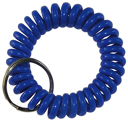 Schlüssel Spiralarmband Elastisch – Dehnbares Schlüsselarmband mit Schlüsselring – Coil Schlüsselanhänger Wasserdicht & Reißfest – Schlüsselband Spirale für Arbeit, Fitness & Alltag – Unisex 5er Pack