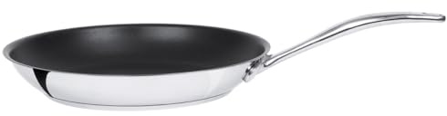Cristel cwmp20e sartén – antiadherente exceliss-cookway Master acero inoxidable, acero inoxidable, acero inoxidable, 24 cm