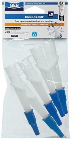 Sachet de 5 canules orientables 360° GEB - 131402