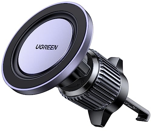 UGREEN Support Smartphone Voiture Aimant pour Magsafe Support Téléphone Voiture Magnétique Grille Aération Compatible avec iPhone 16 Plus Pro Max 15 14 Galaxy S25 Ultra S24 (Crochet)