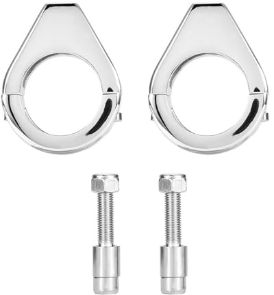 Tbest lampenschenhalterung motorad 41-43mm,Motorrad Relocator Gabelklemmen Aluminium Klammern Modifizierte Montageterung 41