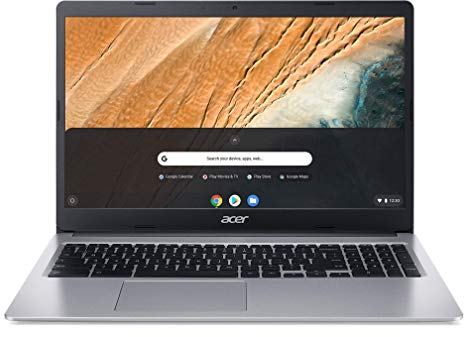 Acer Chromebook 315 CB315-3H-C417 Laptop da 15.6 pollici HD, PC notebook (Intel Celeron N4000, 4 GB di RAM, 32 GB eMMC, grafica Intel UHD, Chrome OS) - Tastiera AZERTY (francese), portatile grigio