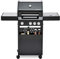 GRANDSTATE 3-Brenner Gasgrill FALCON 311 mit Infrarotbrenner, Seitenkocher, Gusseisen-Rost, emailliertem Warmhalterost und 2 praktischen, abklappbaren Seitenablagen, 12 kW