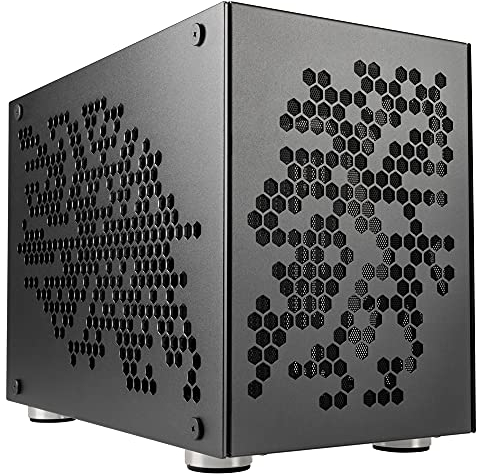 Boîtier Mini Tour Mini ITX Rocket Heavy Vented Edition avec Panneau Vitré, Gris