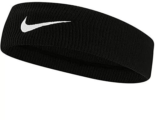 Nike Elite Headband Stirnband aus Polyester und Elasthan in der Farbe Black-White, N.100.6699.010.OS
