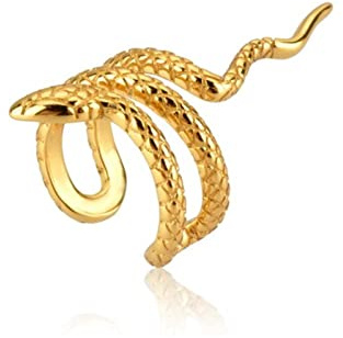 BIOLIVING 1 Stück 925 Sterling Silber Plain Snake Ear Cuffs Non Piercing Clips Cuffs Ohrring Earcuff Fashion Luxury Women Fine Jewels