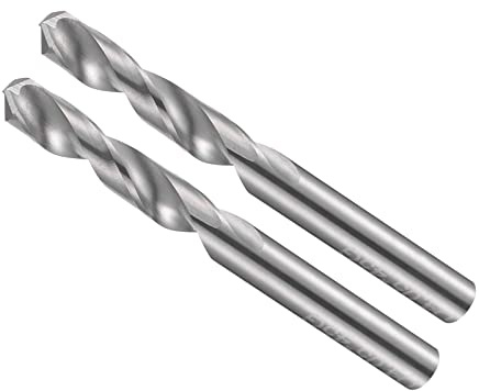 CoCud 2uds Brocas Carburo Sólido 4,05mm Diámetro Precisión Mini Torsión | K35 Tungsteno Carburo Brocas, para Acero Inoxidable Aleación Metal