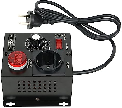 Voltage Regulator,Dimmerschalter, Drehzahlregler AC 220V 9A 4000W SCR Spannungsregler Motor Lüfter Drehzahlregler Dimmer Elektrowerkzeug Einstellbar