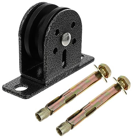 ULTECHNOVO Silent Fixed Pulley Steel Bearing Lifting Groove Wheel with Screws, Mute Heavy-duty Rope Pulley for Industrial and Mechanical Use