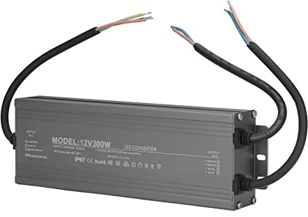 Wasserdichte Vorschaltgeräte, 300 W Wasserdichtes LED-Vorschaltgerät, Kupferkern für Barriererohr (12V)
