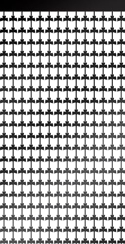 Folat 23872 Cortina de Puerta Murciélagos Negros - ¡Halloween Booo! - 2 x 1 Metro - Decoración de Halloween: Calabaza, Fantasma, araña, Bruja