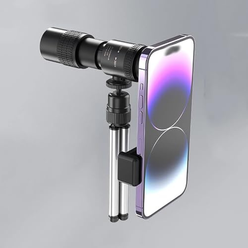 Camera Lens Kit, 10X-300X Telephoto Zoom Lens, with Handheld Stand, Telescopic Focusing Camera Lens for All Smartphones, Have Fun Shooting