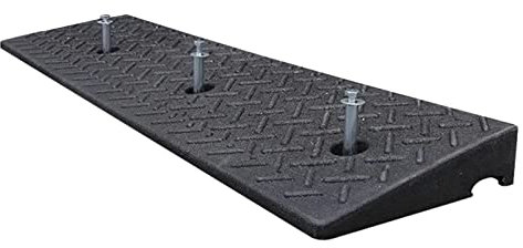 Autorampen, Bordsteinrampen, Auffahrrampe am Bordstein, 100 x 30 cm lange Autorampe, Gummischwellenrampen, Türstufenrampe, mit Spreizbolzen, for niedrige Autos, Autorampen, Motorradrampen, Auffahrramp