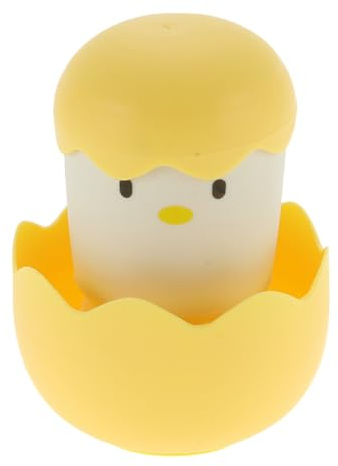 CAPASTEC Cepillo de Platos en Forma de Huevo con Mango para Limpieza, Cepillos de Cocina de Dibujos Animados para Limpieza de Platos, Estropajo de Platos, Ollas y Sartenes, Amarillo