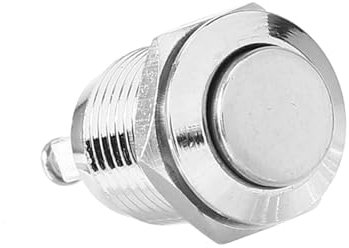 Druckknopfschalter, 12 Mm, Wasserdicht, Metall-Startknopf, Elektrische Schalterstabilität für Stromkreissteuerung Im Starter-Relais-Momentschalter