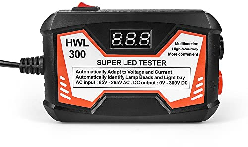 Professioneller LED-Tester, 18W, 0-300V, Adaptive Spannung, für TV-Hintergrundbeleuchtung und LED-Lampen Reparatur, Digitalanzeige, Schwarz/Weiß