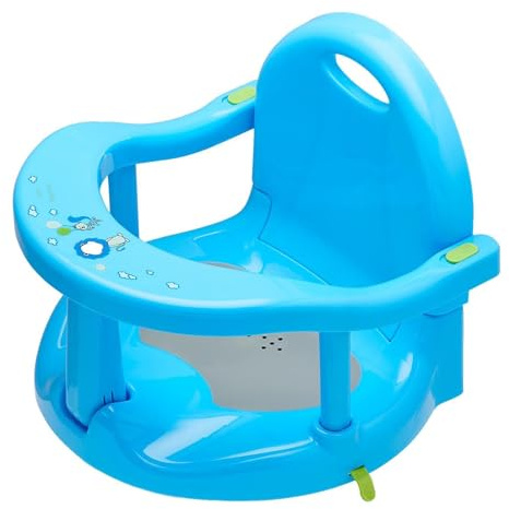 Asiento de baño para bebé, antideslizante, asiento de baño, asiento de baño, asiento de baño ergonómico, con ventosas fuertes, silla de bañera para bebé, plegable, antideslizante