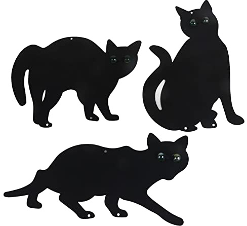 Ailgely Résistance, Ergonomie, Longue Durée de Vie des Chats en Métal pour Le Jardin, 3 X Effaroucheurs Mentaux, Contrôle D'arrêt des Chats, Débarrassez-Vous de L'effaroucheur de Jardin