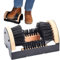 DXIA Cepillo para Zapatos, Cepillo Limpiador de Botas al Aire Libre, Rascador de Madera para Botas con Cepillo, Rascador de Botas para Exterior, Rascadores Calzado para Zapatos y Botas