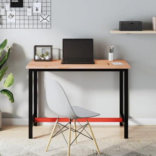 Juroupi Piano Scrivania 115x55x2,5 cm in Legno Massello di Faggio