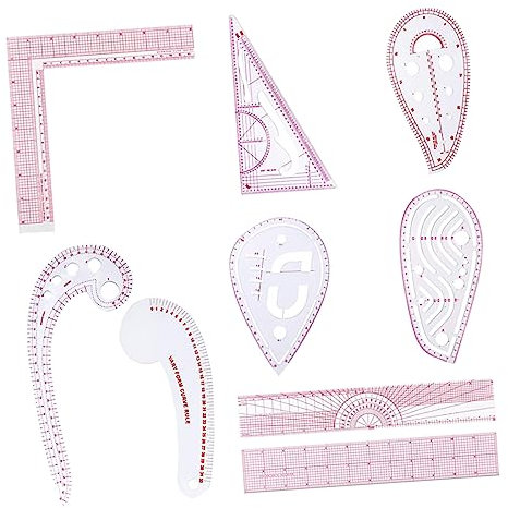 VILLCASE 9stücke Teiliges Französisches Kurvenlineal Set Material Präzise Maßstäbe Für Näharbeiten Und Kreative Designs Für Zeichnen Und Schneiden Von Kleidung