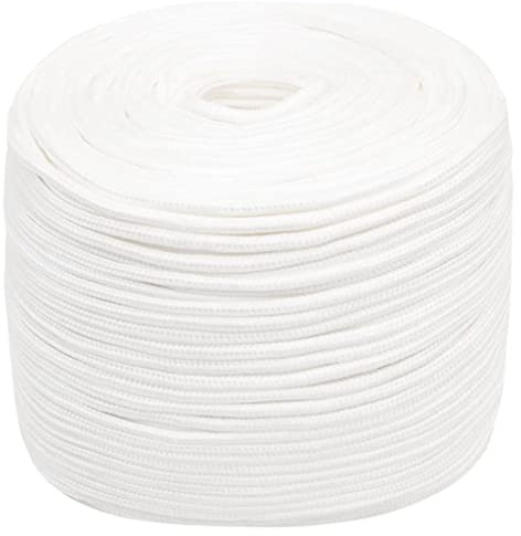 PP Seil, Geflochtenes Outdoor Tauwerk, UV-beständig und Abriebfest, Textilseil, Bootsleine, Nylonseil für Landwirtschaft Schifffahrt Camping, 8 mm x 25 m