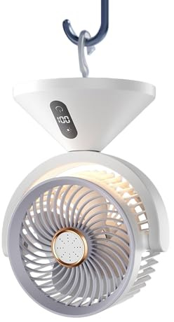 Ventilador De Mesa De Circulación De Aire - Ventilador USB Recargable Con Iluminación LED - Enfriador De Mesa Diseñado Para Descansar Trabajo Y Estudio