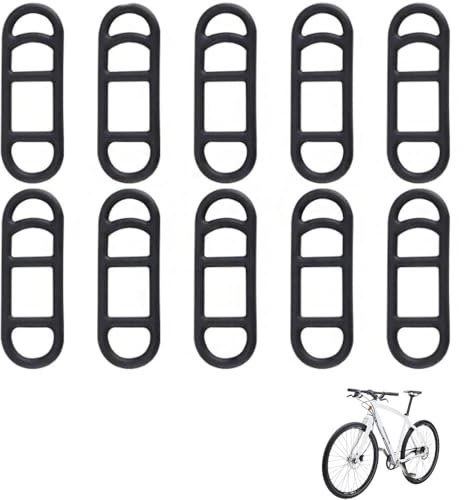 Armastuse Fahrrad Silikonband,20 Stück Fahrrad Stretch Gummiringe Taschenlampe Gummiband Halterung, Fahrrad Befestigungsband Silikon Lenker Halter für Taschenlampe LED Fahrradlicht