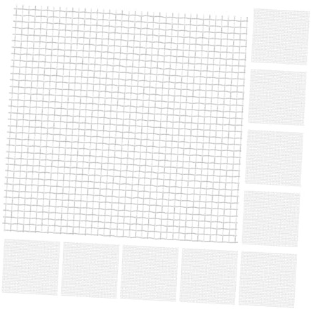 HANABASS 12pcs Stainless Steel Mesh Pad Aquarium Fish Tank Plants Wear-resistant Wire Meshes Bendable Aquarium Moss Net for Cleaning and Decoration