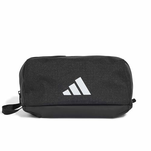 adidas Unisex Tiro Wash Kit Bag Backpack, black/white, One Size
