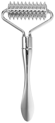 Bâton de Massage Yeux Rouleau Visage, en Acier Inoxydable Argenté | Outil de Massage Visage Appareil Metal, Roll Massage Yeux, Massage Visage